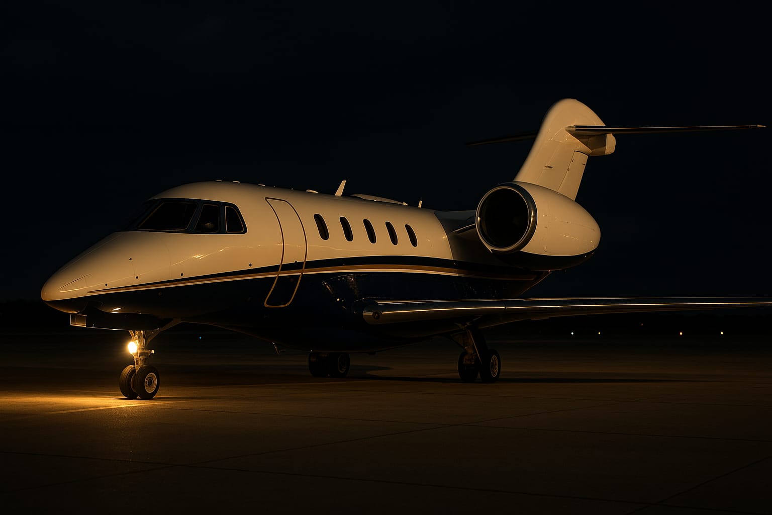 Gulfstream G650 at sunset