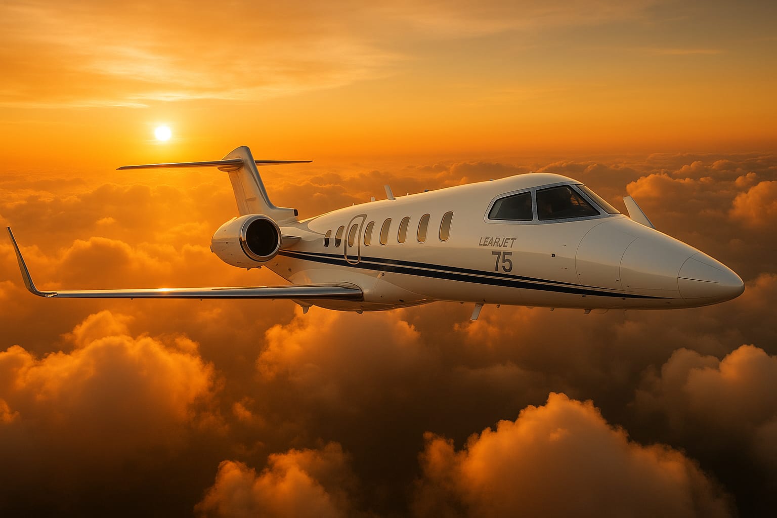 Embraer Phenom over Miami